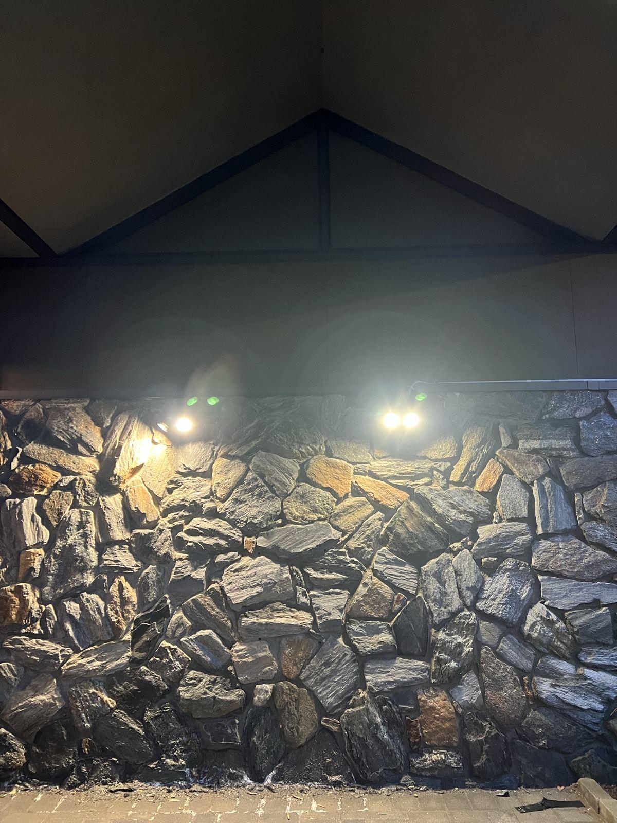 Stone Wall Up-Lighting