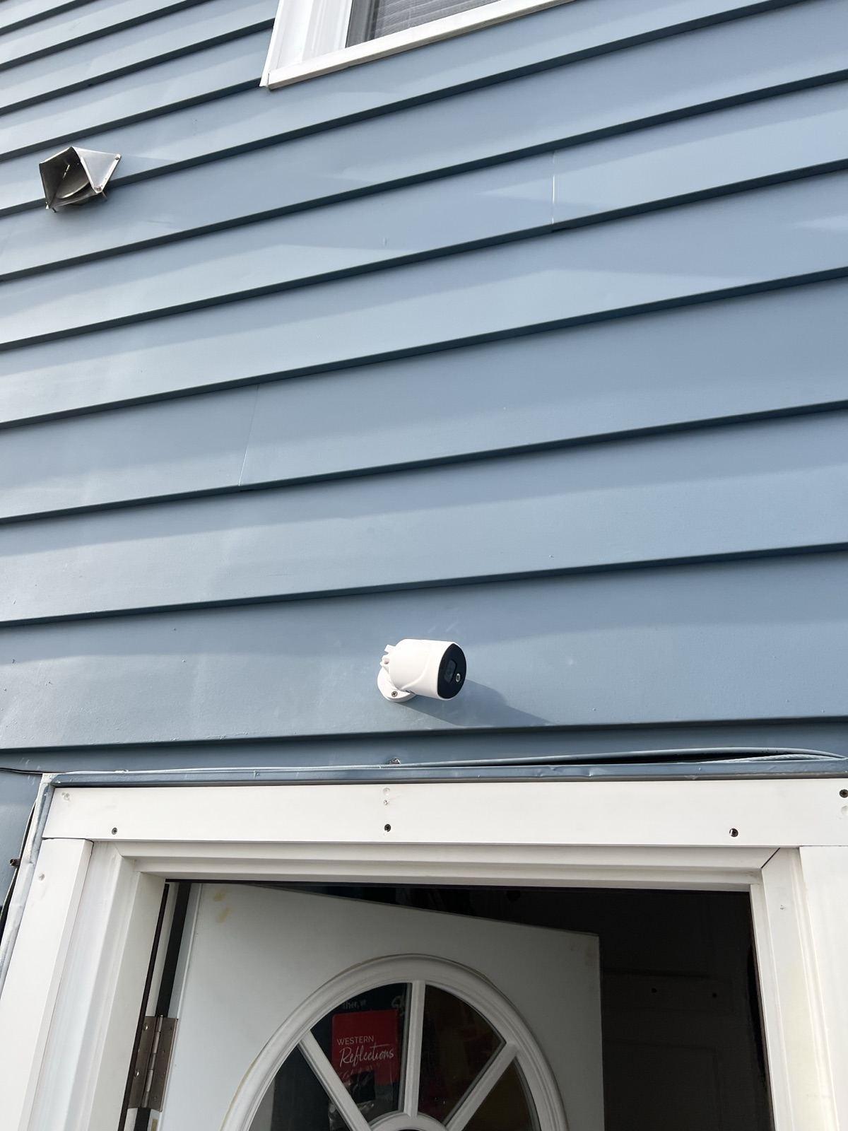 Low-Voltage Security Camera Run